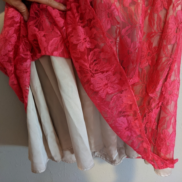 Mac & Jac Pink Lace Mini Dress - Picture 8 of 10